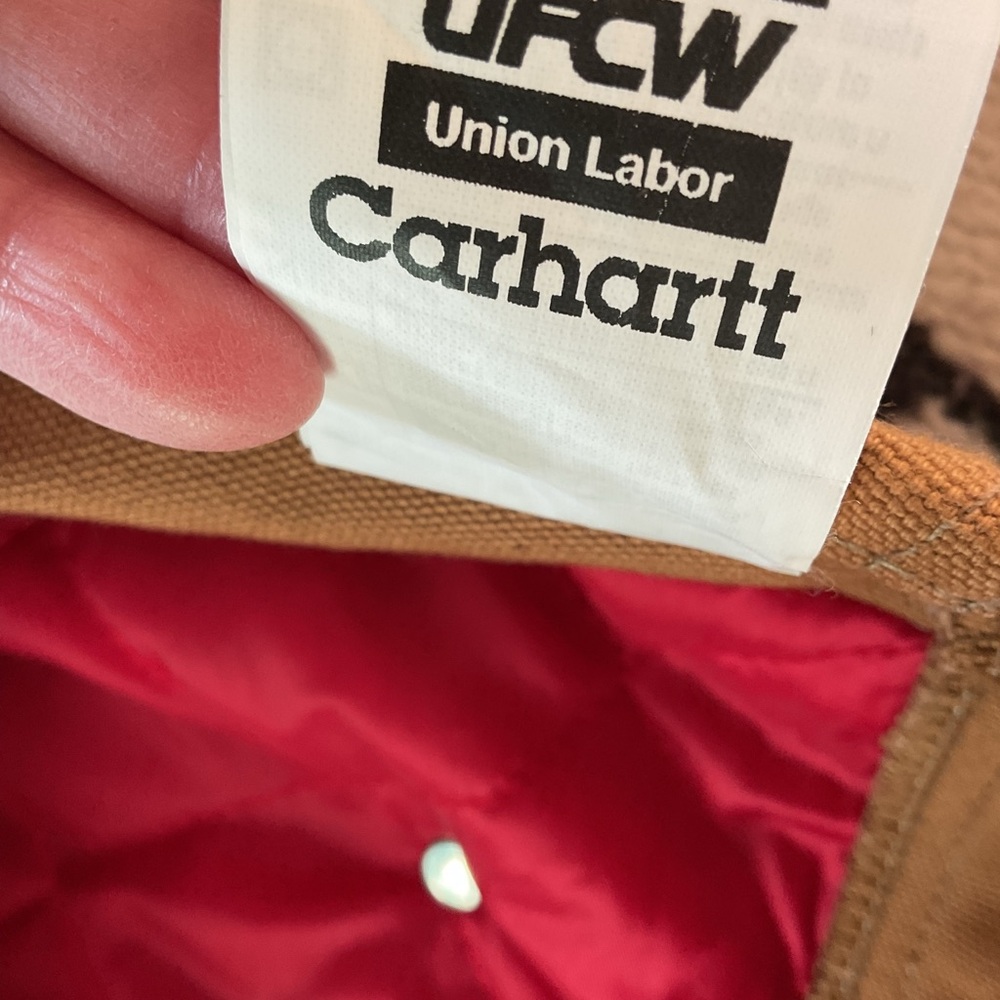 Carhartt Vintage USA Union Made Quilt-Lined Duck Bib Overalls 56/30 NWOT - Picture 11 of 13